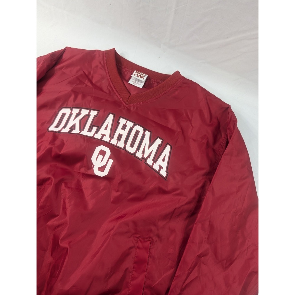Vintage‎ Red Oak Oklahoma Sooners Pullover Windbreaker Mens Medium EUC!